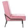 Silla de relajación de terciopelo rosa 65x79x87 cm en Sillas | Comprar online en Foro24
