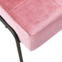 Silla de relajación de terciopelo rosa 65x79x87 cm en Sillas | Comprar online en Foro24