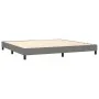 Box spring bed mattress and LED lights light gray fabric 200x200 cm by vidaXL, Beds and slatted bases - Ref: Foro24-3133422, ...