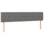 Box spring bed mattress and LED lights light gray fabric 200x200 cm by vidaXL, Beds and slatted bases - Ref: Foro24-3133422, ...