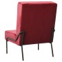 Silla de relajación de terciopelo color vino tinto 65x79x87 cm