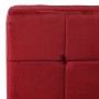 Silla de relajación de terciopelo color vino tinto 65x79x87 cm