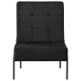 Silla de relajación de terciopelo negro 65x79x87 cm
