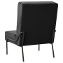 Silla de relajación de terciopelo negro 65x79x87 cm