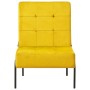 Silla de relajación de terciopelo amarillo mostaza 65x79x87 cm