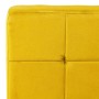 Silla de relajación de terciopelo amarillo mostaza 65x79x87 cm