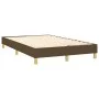 Box spring bed with mattress and LED dark brown fabric 120x200 cm by vidaXL, Beds and slatted bases - Ref: Foro24-3134024, Pr...