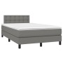 Boxspringbett mit Matratze und dunkelgrauem LED-Stoff 120x200 cm von vidaXL, Betten und Lattenroste - Ref: Foro24-3133462, Pr...