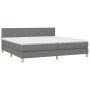 Boxspringbett mit Matratze und dunkelgrauem LED-Stoff 200x200 cm von vidaXL, Betten und Lattenroste - Ref: Foro24-3133582, Pr...