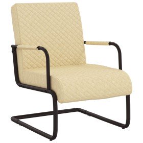 Silla voladiza cuero sintético crema Silla voladiza cuero sintético crema