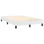 Box spring bed with mattress and LED white synthetic leather 120x200 cm by vidaXL, Beds and slatted bases - Ref: Foro24-31340...