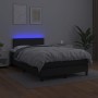 Cama box spring colchón y LED cuero sintético negro 120x200 cm de vidaXL, Camas y somieres - Ref: Foro24-3134093, Precio: 383...