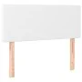 Box spring bed and LED mattress white synthetic leather 90x190 cm by vidaXL, Beds and slatted bases - Ref: Foro24-3134076, Pr...