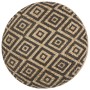 Puf hecho a mano negro 45x30 cm yute de vidaXL, Otomanas - Ref: Foro24-248086, Precio: 81,00 €, Descuento: %
