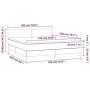 Box spring bed with mattress and LED black synthetic leather 180x200 cm by vidaXL, Beds and slatted bases - Ref: Foro24-31341...