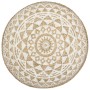 Handgewebter Jute-Pouf in Weiß 45x30 cm von vidaXL, Osmanen - Ref: Foro24-248085, Preis: 79,39 €, Rabatt: %