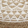 Handgewebter Jute-Pouf in Weiß 45x30 cm von vidaXL, Osmanen - Ref: Foro24-248085, Preis: 79,39 €, Rabatt: %