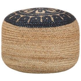 Handgefertigter blauer Puff 45x30 cm aus Jute von vidaXL, Osmanen - Ref: Foro24-248087, Preis: 62,64 €, Rabatt: %
