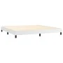 Box spring bed with mattress and LED white synthetic leather 200x200 cm by vidaXL, Beds and slatted bases - Ref: Foro24-31341...