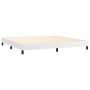 Cama box spring colchón y LED cuero sintético blanco 200x200 cm de vidaXL, Camas y somieres - Ref: Foro24-3134184, Precio: 58...