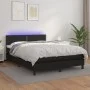 Boxspringbett mit Matratze und LED schwarzem Kunstleder 140x190 cm von vidaXL, Betten und Lattenroste - Ref: Foro24-3134159, ...