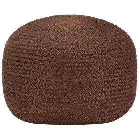 Puf tejido a mano marrón 40x45 cm yute de vidaXL, Otomanas - Ref: Foro24-248084, Precio: 73,43 €, Descuento: %