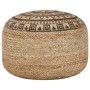 Puf tejido a mano marrón 45x30 cm yute by vidaXL, Ottomans - Ref: Foro24-248088, Price: 79,03 €, Discount: %