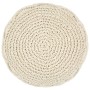 Puf de macramé hecho a mano algodón 45x30 cm by vidaXL, Ottomans - Ref: Foro24-248089, Price: 82,89 €, Discount: %
