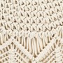 Puf de macramé hecho a mano algodón 45x30 cm by vidaXL, Ottomans - Ref: Foro24-248089, Price: 82,89 €, Discount: %
