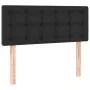 Box spring bed and LED mattress black synthetic leather 90x200 cm by vidaXL, Beds and slatted bases - Ref: Foro24-3134201, Pr...
