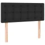 Box spring bed with mattress and LED black synthetic leather 100x200 cm by vidaXL, Beds and slatted bases - Ref: Foro24-31342...