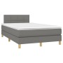 Boxspringbett mit Matratze und dunkelgrauem LED-Stoff 120x200 cm von vidaXL, Betten und Lattenroste - Ref: Foro24-3133702, Pr...