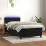 Cama box spring colchón y LED terciopelo negro 80x200 cm de vidaXL, Camas y somieres - Ref: Foro24-3134251, Precio: 274,84 €,...