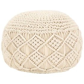 Handgefertigter Makramee-Pouf aus Baumwolle, 45 x 30 cm von vidaXL, Osmanen - Ref: Foro24-248090, Preis: 72,15 €, Rabatt: %