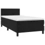 Box spring bed with mattress and LED black velvet 90x200 cm by vidaXL, Beds and slatted bases - Ref: Foro24-3134263, Price: 2...