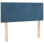 Cama box spring colchón y LED terciopelo azul oscuro 90x200 cm de vidaXL, Camas y somieres - Ref: Foro24-3134265, Precio: 307...