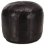 Puf negro 40x35 cm cuero genuino de cabra by vidaXL, Ottomans - Ref: Foro24-248131, Price: 94,67 €, Discount: %