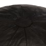Puf negro 40x35 cm cuero genuino de cabra by vidaXL, Ottomans - Ref: Foro24-248131, Price: 94,67 €, Discount: %