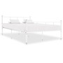 Bettgestell aus weißem Metall, 120 x 200 cm von vidaXL, Betten und Lattenroste - Ref: Foro24-284631, Preis: 101,22 €, Rabatt: %