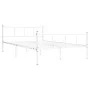 White metal bed frame 120x200 cm by vidaXL, Beds and slatted bases - Ref: Foro24-284631, Price: 99,68 €, Discount: %