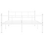 Bettgestell aus weißem Metall, 120 x 200 cm von vidaXL, Betten und Lattenroste - Ref: Foro24-284631, Preis: 101,22 €, Rabatt: %