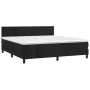 Box spring bed with mattress and LED black velvet 180x200 cm by vidaXL, Beds and slatted bases - Ref: Foro24-3134299, Price: ...