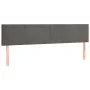 Boxspringbett mit Matratze und dunkelgrauem LED-Samt 200x200 cm von vidaXL, Betten und Lattenroste - Ref: Foro24-3134304, Pre...