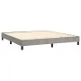 Boxspringbett mit Matratze und hellgrauem LED-Samt 180x200 cm von vidaXL, Betten und Lattenroste - Ref: Foro24-3134297, Preis...
