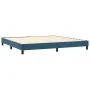 Box spring bed with mattress and LED dark blue velvet 200x200 cm by vidaXL, Beds and slatted bases - Ref: Foro24-3134307, Pri...