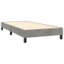Cama box spring colchón y LED terciopelo gris claro 80x200 cm de vidaXL, Camas y somieres - Ref: Foro24-3134309, Precio: 283,...