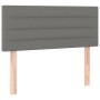 Cama box spring con colchón y LED tela gris oscuro 90x200 cm de vidaXL, Camas y somieres - Ref: Foro24-3133766, Precio: 315,7...