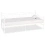 Estructura de cama de metal blanco 90x200 cm de vidaXL, Camas y somieres - Ref: Foro24-284668, Precio: 83,53 €, Descuento: %
