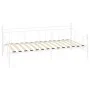 Estructura de cama de metal blanco 90x200 cm de vidaXL, Camas y somieres - Ref: Foro24-284668, Precio: 83,53 €, Descuento: %