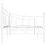 Estructura de cama de metal blanco 90x200 cm de vidaXL, Camas y somieres - Ref: Foro24-284668, Precio: 83,53 €, Descuento: %